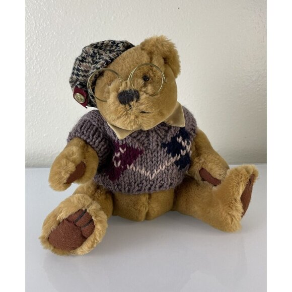 Brass Button Bear Collection, Pickford Bears LTD “Sherwood” Stuffed Bear, 8” Toy - Picture 1 of 9